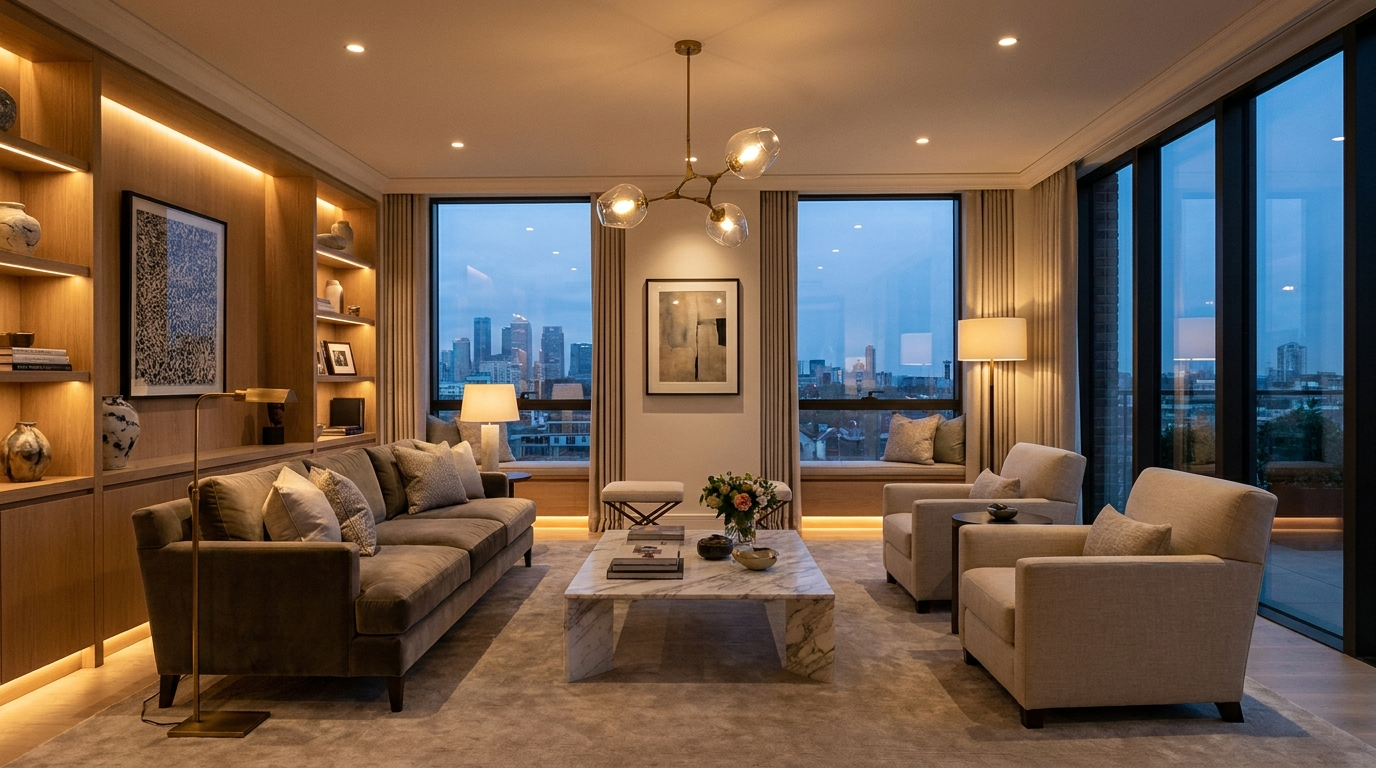 Ben Bell Electrical electrician fitting modern lighting
